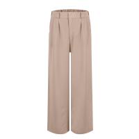 Pantalones Anchos Para Mujer Cintura Alta Elástica Trasera Negocios Casual Largo Pantalones Regulares De Pierna Recta Para Otoño/Invierno - details 46