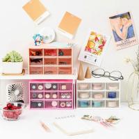 Caja de almacenamiento de plástico para joyas y artículos diversos de escritorio, - details 1
