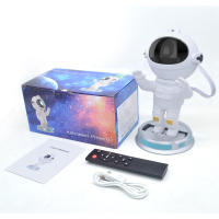 Proyector De Galaxia Y Astronauta Con Control Remoto Y Timer Proyector De Estrellas Para Decoración De Habitaciones De Niños Y Adultos Forma Rectangular Fuente De Luz Incandescente - details 6