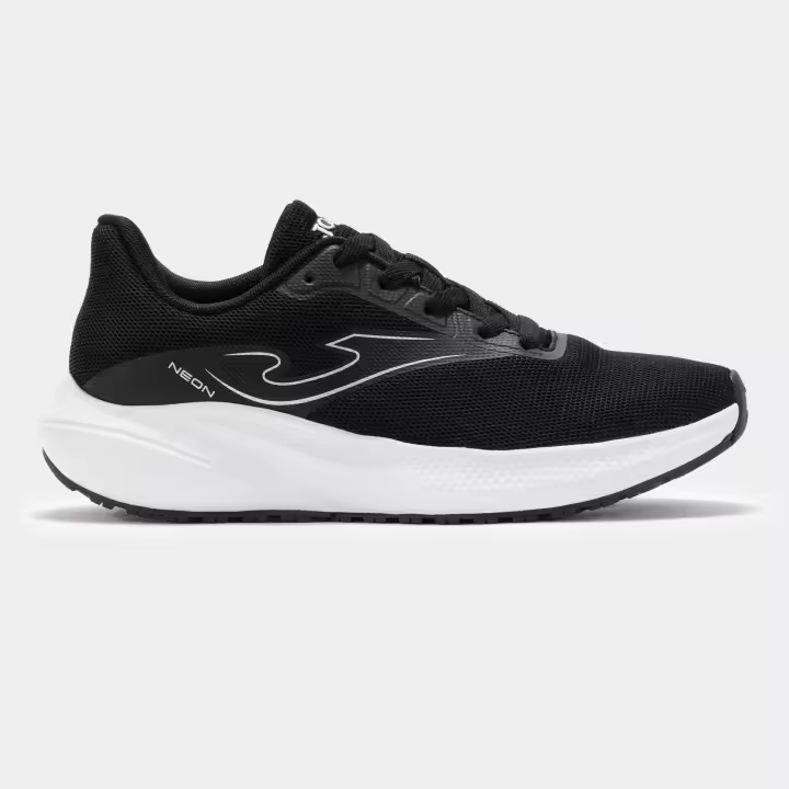 Zapatilla Running Hombre Joma Neon 2401 Negro Blanco Transpirable - 1