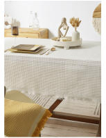 Mantel De Lino Y Algodón Rustico Para Hogar Y Bodas Con Borlas Ideal Para Comedor Cocina Picnics Y Fiestas Estilo Rústico Farmhouse - details 13