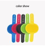 Lavado De Perros Con Cepillo De Silicona Masajeador Para Mascotas Cortos Gato Limpieza Con Guantes De Cepillo Silicone - details 6