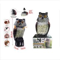 Búho Espantapájaros Búho espanta palomas, Ratones, insectos Búho Cabeza Giratorio 360 grados con el Viento para jardín - Maxia Market - details 0
