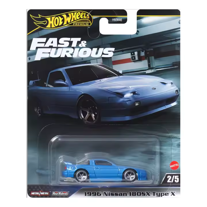 Hot Wheels Premium F&F 1996 Nissan 180SX Type X - 1