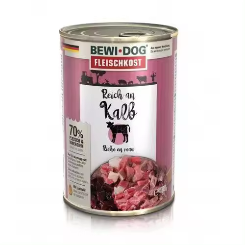 Bewi Dog Rico en ternera y vaca 6 x 400 gr - 1