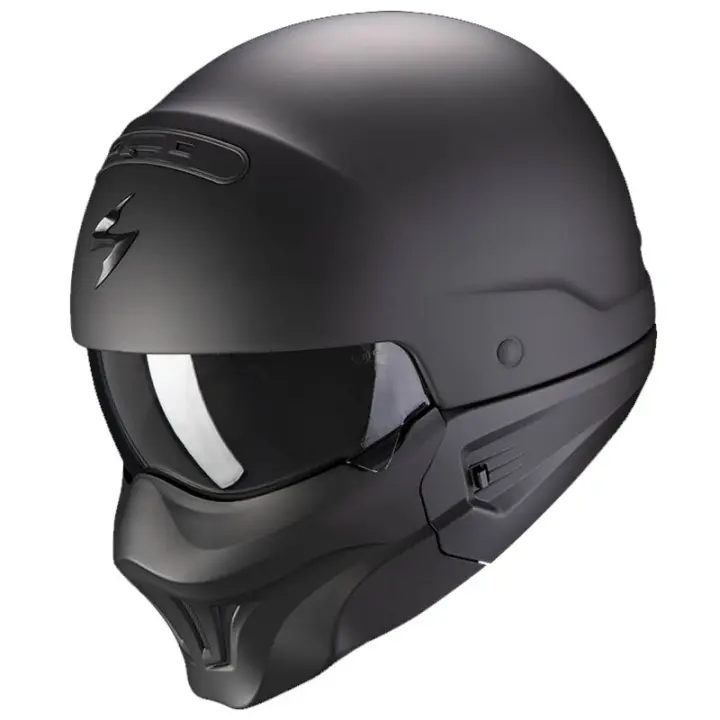 Casco de Moto Integral Scorpion Exo Combat II Solid Negro Mate - 1