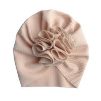 Turbante Para Bebé Niña Bonnet De Cabeza Suave Con Flor Lindo Sombrero Ajustable Para Niños Recién Nacidos Foto Hat Polyester - details 14