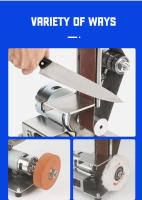 Máquina De Pulir Cinturón Eléctrica 110-240V Máquina De Pulido Y Molienda Con Cintas Abrasivas Para DIY Y Cortar Bordes - details 3