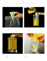 Molde De Hielo Desechable Con Funnel 10-100 Piezas Bolsas De Hielo Con Diseño De Red Para Bebidas Y Alimentos Plástico Auto Sellantes - details 4