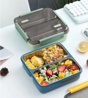 FIAMBRERA TUPPER QUTTIN de plástico y acero inoxidable con 2 compartimentos apta para microondas de 1050ml - details 1