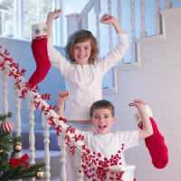 Vine Artificial De Frutas Rojas 72 Cabezas 1.95m Para Decoración Navideña En Casa Suministros De Fiesta Fondo De Pared Guirnalda De Navidad - details 3