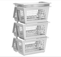 Cestas Verdulera de Cocina con 3 Alturas, Estrecho, Estantería para Cocina y baño, Ahorra Espacio, para Espacios reducidos, Cocina, Oficina, baño, Fácil Montaje - details 7