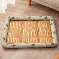 Sofá De Mascota Hecho De Rotura Tejido De Rattan Matriz Para Perros Y Gatos Pequeños Y Medianos Almohadilla De Descanso Transpirable Para Cachorros Y Gatitos - details 6