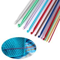 Ganchos De Tejido Tunisiano Afghan Tamaños 2.5mm-11mm Herramienta De Tejido Para Suéteres Y Bufandas Multicolor Aluminio - details 0