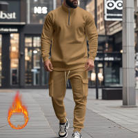 Conjunto Deportivo Casual Para Hombres Verano Otoño Invierno Con Cierre De Cremallera Y Veludo Tejido De Poliéster Talla S a XXXL - details 103