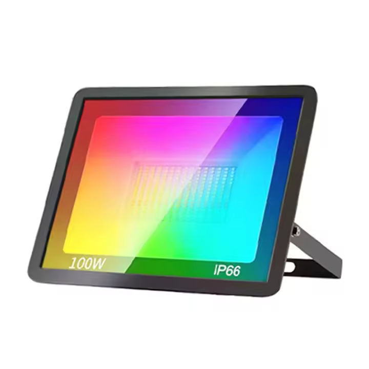 Floodlight Inteligente RGB TUYA Control Por App Y Voz 3000-6500K 30W 50W 100W 220V AC Para Iluminación Exterior De Jardín Y Fiestas - 1