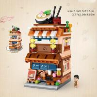Bloques De Construcción Miniatura Estilo Callejero Japonés DIY Juguetes De Modelado Decoración De Hogar Regalos Para Navidad Y Acción De Gracias - details 3
