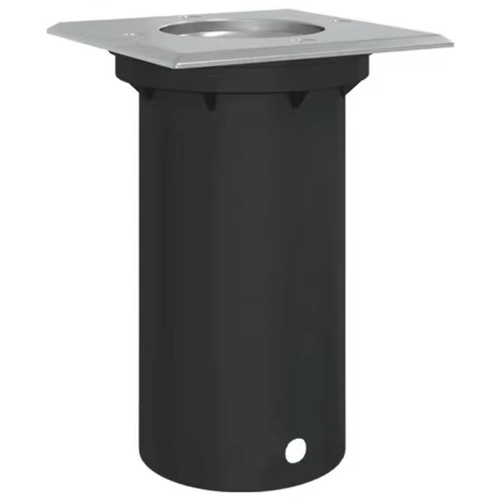 vidaXL Foco de suelo de exterior aluminio negro Forma Cuadrado, Circular - 1