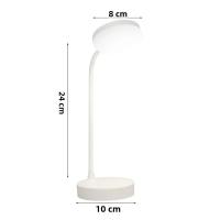 Lámpara De Escritorio LED Flexible Con 3 Niveles De Regulación De Brillo USB Iluminación Cálida/Blanca Para Lectura Y Estudio En Oficina Y Hogar - details 10