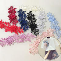 1 Paquete De 3 Piezas Bordado 3D Con Flores De Encaje Parches DIY Para Costura En Ropa Accesorios Para Collarines Y Vestidos - details 19