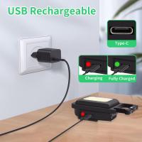 Mini linterna LED de 1500LM, luz de trabajo, llavero de bolsillo portátil, recargable por USB al aire libre para acampar, sacaco - details 4