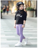 Pantalones De Niña 2024 Pantalones De Color Caramelo Elásticos Y Lisos Para Primavera Y Otoño Ropa De Niño Sólida Para 2-11 Años - details 5