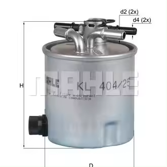 Filtro Combustible KL 404/25 MAHLE - 1