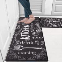 VIKAMA Alfombra De Piso De Velours Cristal Lavable Antideslizante Y Resistente Al Agua Para Cocina Alfombra De Pie Cómoda Y Suave - details 1
