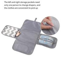 Almohadilla de pañal de bebé portátil impermeable plegable cambiador de pañales ligero incorporado almohada cambio de pañal pad regalo infantil - details 4
