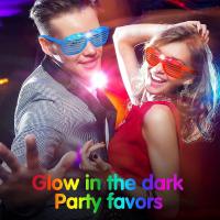 Gafas LED Brillantes En La Oscuridad Lote De 10-50 Piezas 6 Colores Glow Para Fiesta Colores Neón Para Niños Y Adultos Suministros De Fiesta - details 1