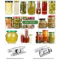 Abrebotellas Ajustable De Acero Inoxidable Multifuncional Para Jars Y Botellas Gadget De Cocina Manual Sin Químicos Dañinos - details 3