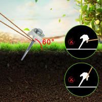 4/8pcs Palas De Témpora Brillantes Con Hilo Multifuncional Y Estable Para Suelo Adecuado Para Canopas De Playa - details 4