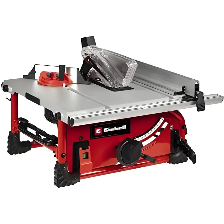 Einhell Sierra Circular de Mesa TE-TS 254 T 2000 W Arranque Suave Mesa Principal de Al Ensanchamiento de Mesa Tope Paralelo Tope Angular Interruptor de Sobrecarga Reg. de Cuña Separadora Potente Motor - 1
