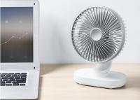Ventilador Automático ostilante Silencioso, cateria de 4000 mAh y ventilador de Mesa USB de alto flujo de Aire, ventilador Pequeño portátil de 4 velocidades para Oficina, hogar y ExteriorO - details 2
