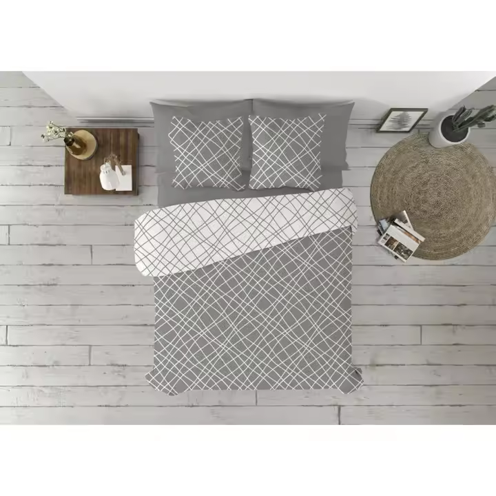 Juego de funda nórdica Pierre Cardin CRUCE Gris Cama de 90 3 Piezas - 1