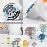 Juego De Funcales Multifuncionales De Plástico Para El Hogar Filtro De Aceite Repartidor De Aceite Accesorios De Cocina - details 7