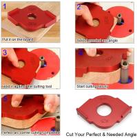 Kit De Plantilla De Rincón Redondo MAKLE Para Máquina De Grabado Y Trimmings En Madera Juego De Placas De Madera Con Radio R Placa De Juego De Juego - details 3