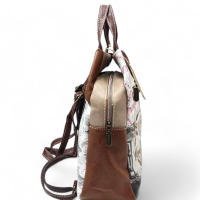 Mochila Antirrobo Sweet Candy, Chequia, Nueva Colección Viajes, C-261-01 - 26x30x12 cm,  Estilo, Seguridad y Comodidad  Cierre de Cremallera, Bolsillo Frontal  Diseño Encantador  Piel Sintética PU/Poliéster - details 2