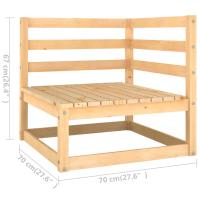 vidaXL Juego de salón de jardín 4 piezas madera maciza de pino - details 7