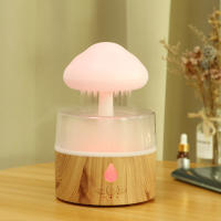 Nuevo humidificador de nube y lluvia con luces de colores, atomización ultrasónica, humidificación por gotas de lluvia, máquina de aromaterapia con forma de hongo y nube. - details 10