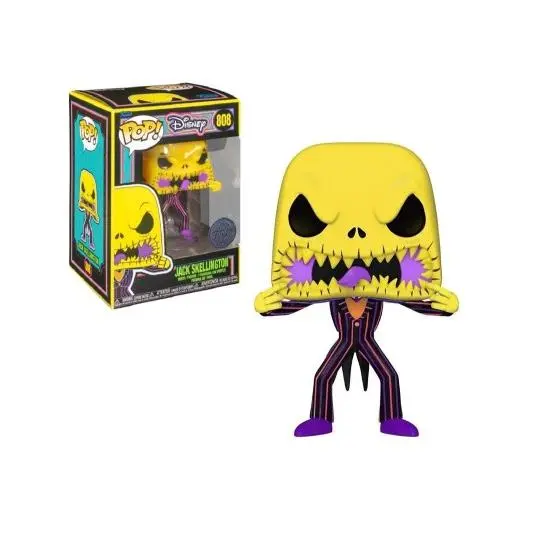 Funko Pop Jack Skellington Black Light Disney Limited Edition 808 - 1