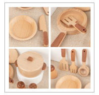 Juguetes De Madera Naturales Frutas Y Verduras Simulación De Cocina Juego De Casa De Juguetes Educativos Para Niños Regalo De Cumpleaños - details 8