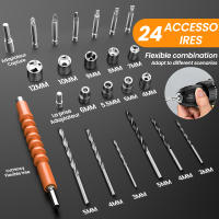 3 in 1 Cordless Impact Drill Brushed Electric Screwdriver  Electric Hammer Drill Mini Wireless Hand Drill Lithium-Ion Battery Power Tools Perfect For Gifts - details 6