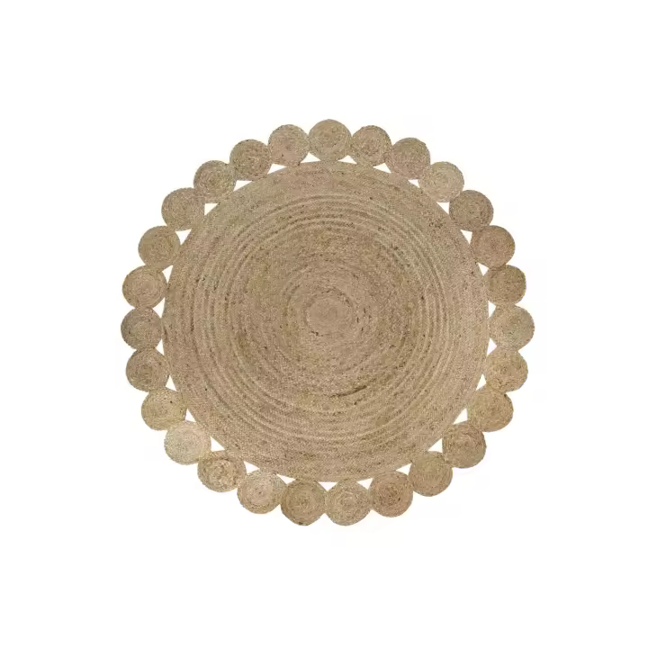 ALFOMBRA JUTE 200X200X1 2200 GSM NATURAL MARRON TX195654 - 1