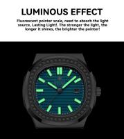 Reloj De Pulsera De Cuarzo Para Hombres RUIQI Con Pulsera De Acero Inoxidable Y Incrustaciones De Diamante Resistente Al Agua Y Luminosa - details 4