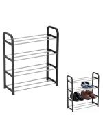 BLOOM STORE-Zapatero de metal y plástico de 4 niveles, soporte para calzado, estantería multiusos para zapatos, recibidor, pasillo, dormitorio - 58,5 x 40 x 18,5 cm - details 1
