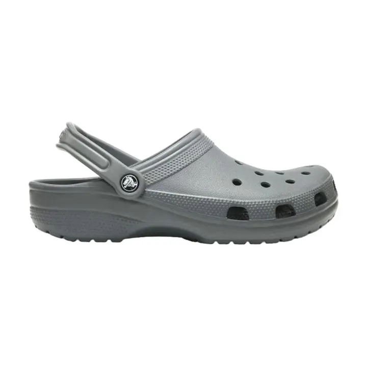 Zuecos Grises Crocs Classic U Slate Grey Ligeras Y Resistentes Al Agua - 1