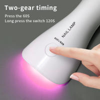 Secador De Uñas Portátil Recargable UV LED 18W Para Pólipos De Gel Herramientas De Manicura Lámpara De Arte De Uñas - details 4