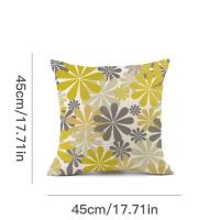 Funda de cojín - Lino - Juego de 4 - Gris-Cuadrada-Estampada Boho - 45x45cm - details 0