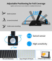 Luz De Fosa Con Sensor De Movimiento PIR LED Impermeable Para Exterior 10W 20W 30W 50W 100W Luz De Pared Para Jardín - details 4